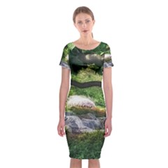 Chicago Garden of the Phoenix Classic Short Sleeve Midi Dress