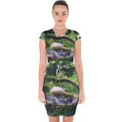 Chicago Garden of the Phoenix Capsleeve Drawstring Dress 