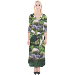 Chicago Garden of the Phoenix Quarter Sleeve Wrap Maxi Dress