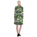 Chicago Garden of the Phoenix Long Sleeve Velvet Front Wrap Dress View2