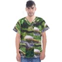 Chicago Garden of the Phoenix Men s V-Neck Scrub Top View1