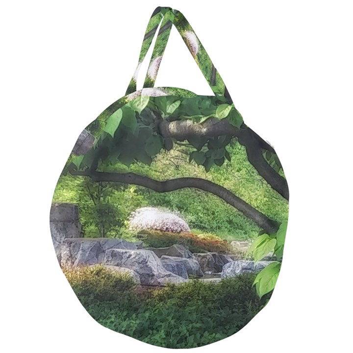 Chicago Garden of the Phoenix Giant Round Zipper Tote