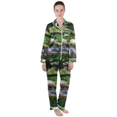 Chicago Garden of the Phoenix Satin Long Sleeve Pyjamas Set