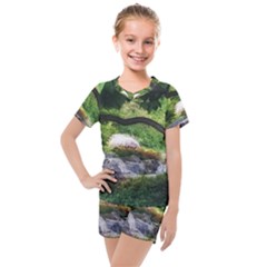 Chicago Garden Of The Phoenix Kids  Mesh Tee And Shorts Set