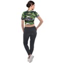 Chicago Garden of the Phoenix Short Sleeve Cropped Jacket View2