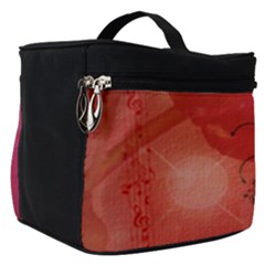 Decorative Clef With Piano And Guitar Make Up Travel Bag (small)