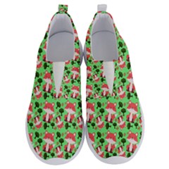 Fox And Trees Pattern Green No Lace Lightweight Shoes