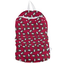 Bento Lunch Red Foldable Lightweight Backpack