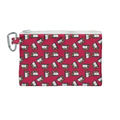 Bento Lunch Red Canvas Cosmetic Bag (medium) by snowwhitegirl