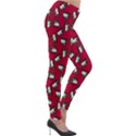 Bento Lunch Red Lightweight Velour Leggings View4