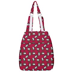 Bento Lunch Red Center Zip Backpack