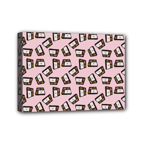 Bento Lunch Pink Mini Canvas 7  X 5  (stretched) by snowwhitegirl