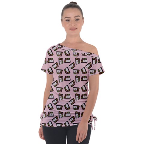 Bento Lunch Pink Tie-up Tee by snowwhitegirl