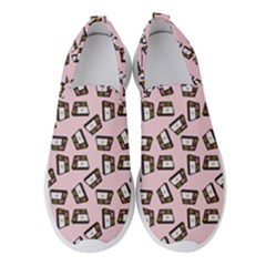 Bento Lunch Pink Women s Slip On Sneakers by snowwhitegirl