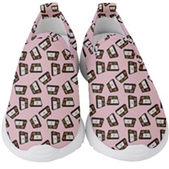 Bento Lunch Pink Kids  Slip On Sneakers