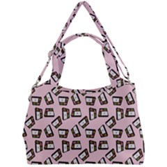 Bento Lunch Pink Double Compartment Shoulder Bag