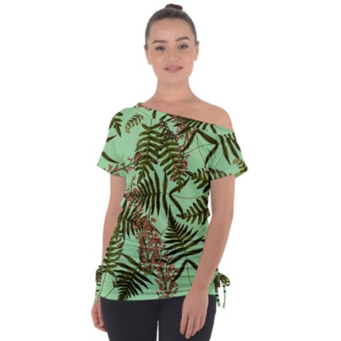 Fern Green Tie-up Tee by snowwhitegirl