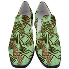 Fern Green Slip On Heel Loafers