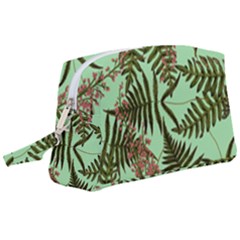 Fern Green Wristlet Pouch Bag (large) by snowwhitegirl