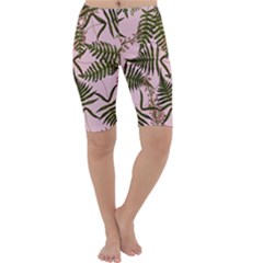 Fern Pink Cropped Leggings  by snowwhitegirl