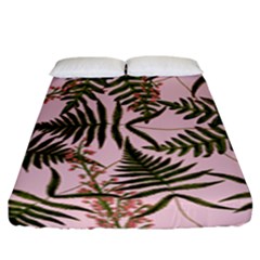 Fern Pink Fitted Sheet (king Size) by snowwhitegirl