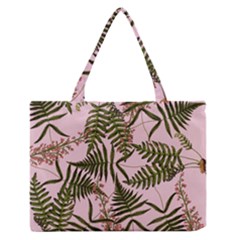 Fern Pink Zipper Medium Tote Bag by snowwhitegirl