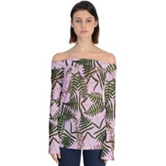 Fern Pink Off Shoulder Long Sleeve Top