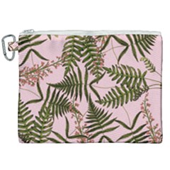 Fern Pink Canvas Cosmetic Bag (xxl)