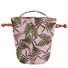 Fern Pink Drawstring Bucket Bag