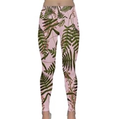 Fern Pink Lightweight Velour Classic Yoga Leggings