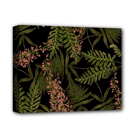 Fern Black Deluxe Canvas 14  X 11  (stretched) by snowwhitegirl