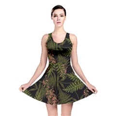 Fern Black Reversible Skater Dress by snowwhitegirl