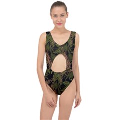 Fern Black Center Cut Out Swimsuit