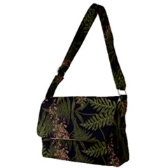 Fern Black Full Print Messenger Bag by snowwhitegirl