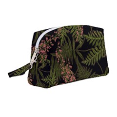 Fern Black Wristlet Pouch Bag (medium)