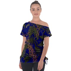 Fern Blue Tie-up Tee