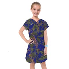 Fern Blue Kids  Drop Waist Dress by snowwhitegirl