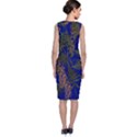 Fern Blue Sleeveless Velvet Midi Dress View2