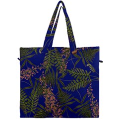 Fern Blue Canvas Travel Bag