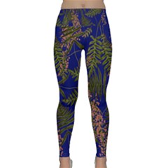 Fern Blue Lightweight Velour Classic Yoga Leggings