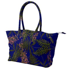 Fern Blue Canvas Shoulder Bag