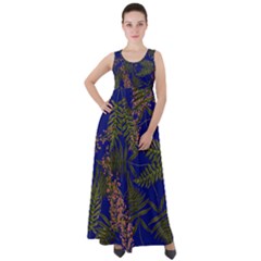 Fern Blue Empire Waist Velour Maxi Dress by snowwhitegirl