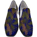 Fern Blue Slip On Heel Loafers View1