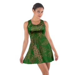 Fern Dark Green Cotton Racerback Dress by snowwhitegirl