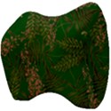 Fern Dark Green Velour Head Support Cushion View4