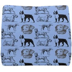 Dog Pattern Blue Seat Cushion by snowwhitegirl