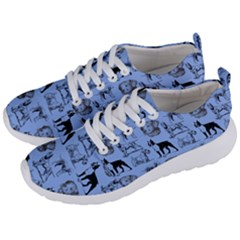 Dog Pattern Blue Men s Lightweight Sports Shoes by snowwhitegirl