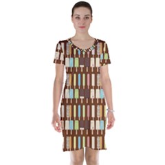 Candy Popsicles Brown Short Sleeve Nightdress by snowwhitegirl