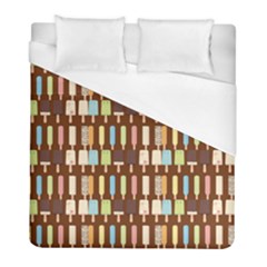 Candy Popsicles Brown Duvet Cover (full/ Double Size) by snowwhitegirl