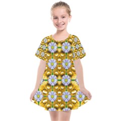 Summer Decorative Festive Kids  Smock Dress